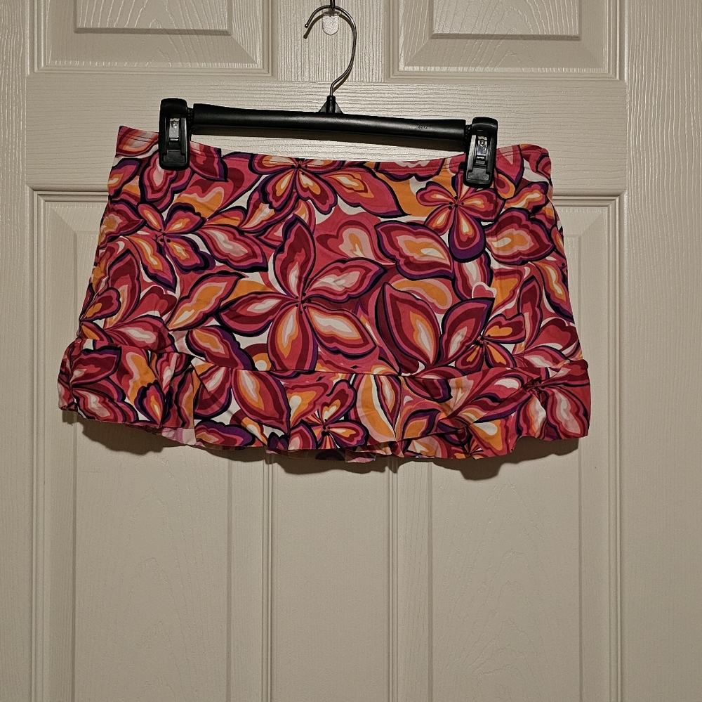 South Point Pink & Orange Bikini Botton Skirt